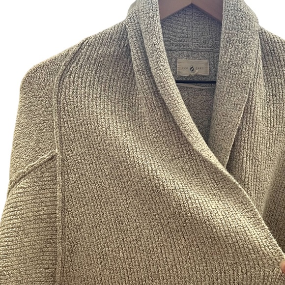 Lou & Grey Open Front Cocoon Cardigan Grey Size XS/S - Picture 3 of 8